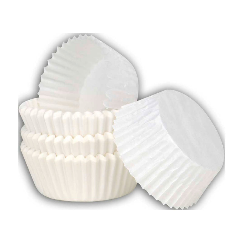Papier-Backförmchen Weiß ø 5/7 cm / H 3 cm 200 Stück Maxi Weiss Papier