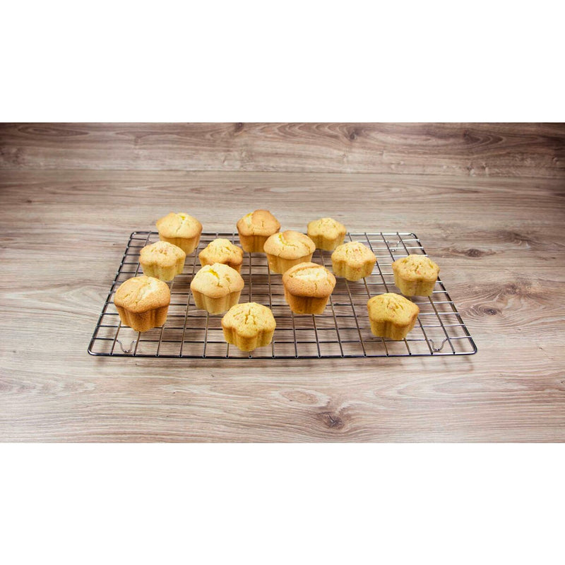 Tortengitter / Kühlgitter 45 x 32 cm mit Füßen rechteckig Metall