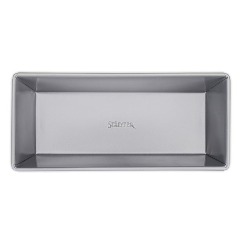 we love baking Kastenform 24 x 10 cm / H 7 cm Silber Metall