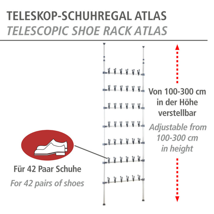 Teleskop Schuhregal Atlas