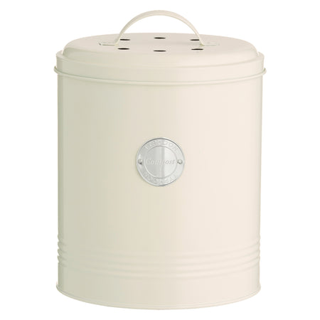 LIVING - Kompostbehälter, pastellcreme, 2,5 Liter