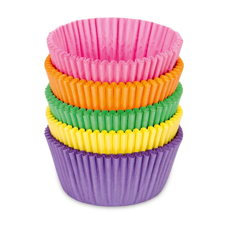 Papier-Backförmchen Bunt ø 5/7 cm / H 3 cm 100 Stück Maxi Bunt Papier