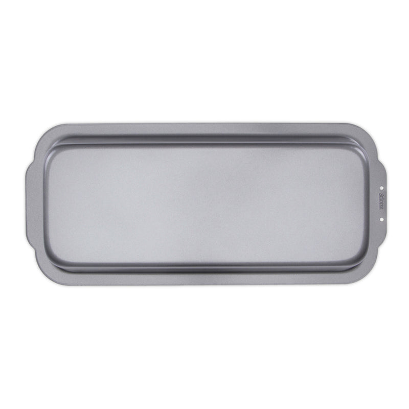 we love baking Brotbackform 35 x 14,5 cm / H 8,5 cm Silber Metall