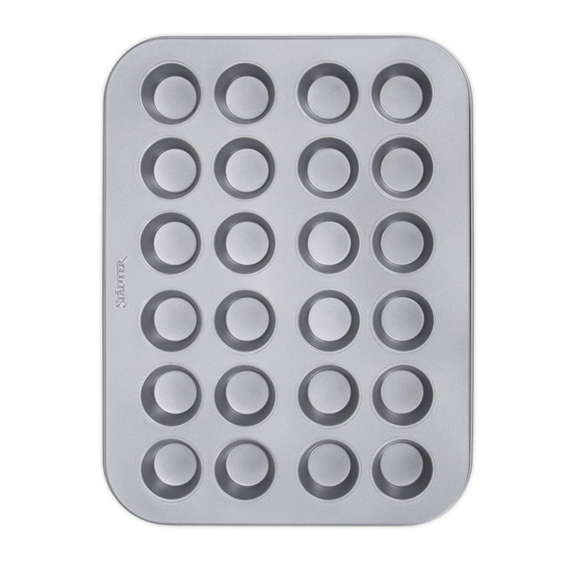 we love baking Muffin 35 x 27 cm Mini Silber Metall