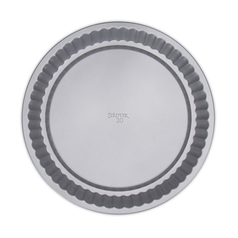 we love baking Obstbodenform ø 30 cm / H 3 cm Silber Metall