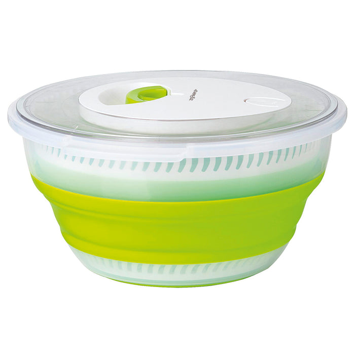 Falt-Salatschleuder Basic 4l transparent/grün