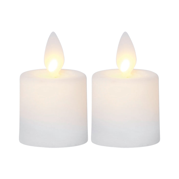 2 LED Kerzen Twinkle 4x6cm elfenbein - Lorey Fachgeschäft für Haushaltswaren