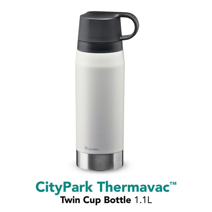 CityPark Thermoflasche, 1,1L, Stein-Grau