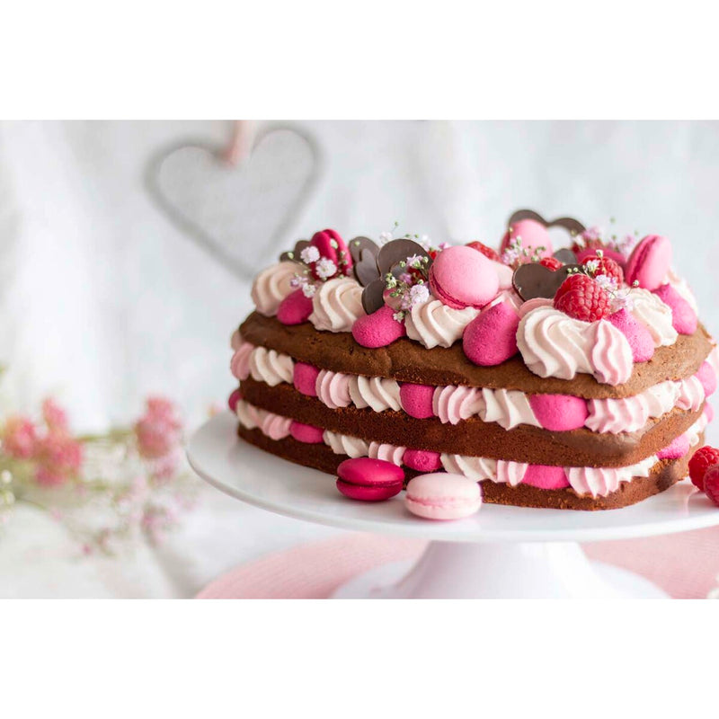 we love baking Springform Herz ø 26 cm / H 7 cm Silber Metall