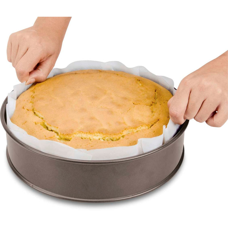 Backpapier ø 37 cm 10 Stück Rund Weiss Papier