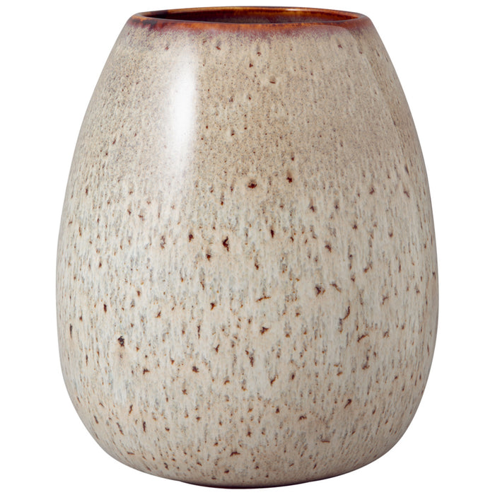 Vase Drop beige groß 14,5x14,5x17,5cm