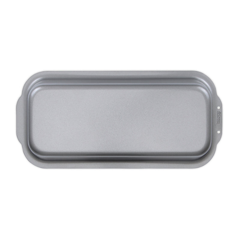we love baking Brotbackform 26 x 11,5 cm / H 7,5 cm Silber Metall