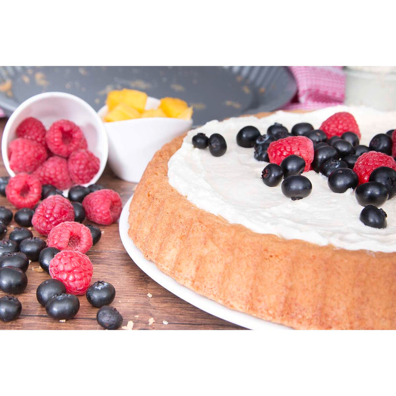 we love baking Obstbodenform ø 30 cm / H 3 cm Silber Metall