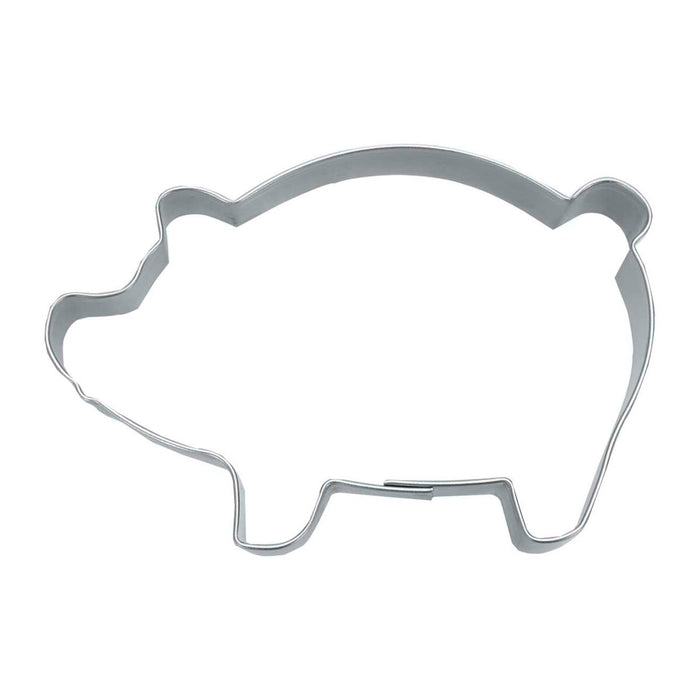Ausstecher Glücksschwein 7 cm Edelstahl