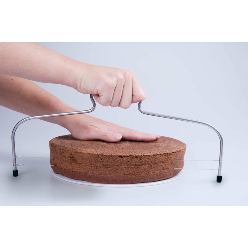 Tortenschneider 32 cm mit doppeltem Schneidedraht Edelstahl