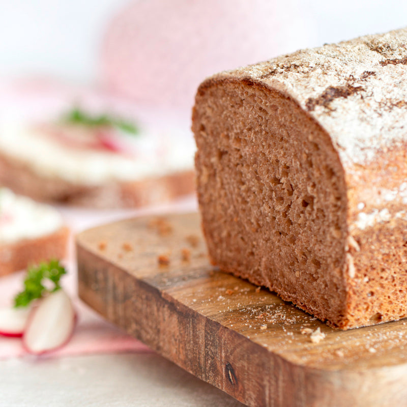 we love baking Brotbackform 30 x 13 cm / H 8 cm Silber Metall